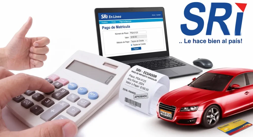 Impuesto a la propiedad de un auto usado en el sistema del SRI